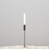 Minimalistyczne oświetlenie zewnętrzne słupek LED grafit aluminium mniejszy Flare MAYTONI O487FL-L3GF3K