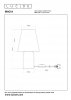 Nowoczesna ceramiczna lampka stołowa abażurowa MACIA 06527/01/33 LUCIDE