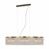 Kryształowa Lampa Wisząca Nad Stół Glamour Złota DUNE DIA005PL-06G MAYTONI