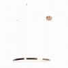 Nowoczesna lampa wisząca okrąg ring CAYENNE 80 cm P0606D Maxlight miedź szczotkowana/ różowe złoto
