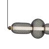 Dekoracyjna Lampa Wisząca LED w Stylu Loft Czarna Siateczka MARCO PND-84283-4-BK ITALUX
