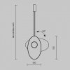 Designerska lampa wisząca Evolution Maytoni MOD396PL-L10W3K nad stół salonowa 