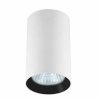 Spot Sufitowy Biało Czarna Tuba Oczko MANACOR LP-232/1D - 90 WH/BK  LIGHT PRESTIGE