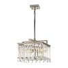 Kryształowy Kwadratowy Żyrandol Lampa wisząca Aries Elstead Lighting ARIES-4P-S Szklana Glamour