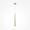 Lampa wisząca sopel nowoczesna minimalistyczna LED aluminium mosiądz regulacja wysokości do jadalni salonu Cascade MAYTONI MOD132PL-L6BSK