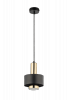 Nowoczesna lampa wisząca Rif Lux Sigma 40718 czarny/ złoty nad stół wyspę jadalniana