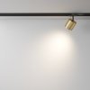 Lampa szynowa okrągła minimalistyczna aluminium matowe złoto i czerń regulowana tuba Polar MAYTONI TR088-1-GX53-MG
