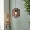 Lampa Wisząca Bambusowa Klatka Boho Naturalna Klasyczna MATHIAS 101777 ENDON 