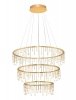 Elegancka Złota Lampa Wisząca w Kształcie Okręgów Glamour Luces Exclusivas HUARAZ LE44454