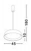 Nowoczesna lampa wisząca LED w stylu loft z elementem drewnianym CARACOLLO LE44813 Luces Exlusivas