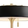 Czarna lampka stołowa nocna okrągła szklana minimalistyczna klasyczna nowoczesna uniwersalna ARTDECO MT8872 black Step Into Design