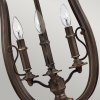 Lampa wisząca świecznikowa vintage Plymouth 4 źródła światła stary brąz metalowa HK-PLYMOUTH4-P HINKLEY