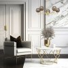 Złoty żyrandol designerski elegancki 5 ramion ciemne kule szkło ryflowane mosiądz szczotkowany PALOMA 2186 Argon