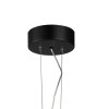 Czarna lampa wisząca 50cm okrąg LED nowoczesna uniwersalna minimalistyczna aluminiowa ACIRCULO ST-10453P-D500A black Step Into Design