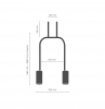 Lampa Wisząca Aluminiowa VAI 8841 AMPLEX