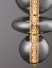 Elegancka Lampa Wisząca Salonowa z Ciemnego Szkła Luces Exclusivas MORROS LE44487
