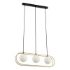 NOWOCZESNA ZŁOTA LAMPA WISZĄCA DO JADALNI ITALUX GROSETTA PND-53423-3-GDK