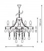 ŚWIECZNIKOWA LAMPA WISZĄCA GLAMOUR LIGHT PRESTIGE CRISTALLO LP-2940/8P