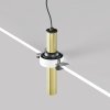 Lampa wbudowana w sufit spot LED nowoczesna regulowana tuba aluminum mosiądz Focus T MAYTONI C140TRS-L200-7W3K-BBS