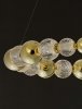 Molekularna ZŁOTA Lampa Wisząca Glamour LUCES EXCLUSIVAS BRILLE 9695202 Żyrandol Kryształowy Art Deco
