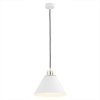 Lampa Wisząca Vintage Biała Listwa Z Mosiężnym Akcentem  ORTE 4914 ARGON
