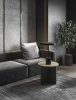 Lampka stołowa nocna czarna LED okrągła minimalistyczna uniwersalna klasyczna FOVENTO LE45441 Luces Exclusivas