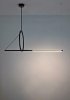 Designerska lampa wisząca salonowa okrąg listwa czarna geometryczna STICK MSE1501100534 MOOSEE King Home