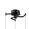 Lampa wisząca Fuente Italux PND-34395-3-BK ozdobna siatkowany klosz czarny mat/ chrom