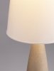 Lampa podłogowa abażurowy biały klosz gips klasyczna minimalistyczna uniwersalna możliwość ściemniania ORBEZIA LE45280 Luces Exclusivas