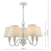 Żyrandol Abażurowy LAURA ASHLEY ELLIS LA3725830-Q DAR LIGHTING