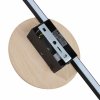 Nowoczesna lampa ścienna kinkiet LED listwa czarna z drewnianymi elementem minimalistyczna rustykalna JAVA II BLACK WOOD 1441 TK-Lighting