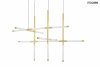 Nowoczesna designerska złota lampa wisząca LED geometryczna pręty MIKADO S MSE1501100487 MOOSEE King Home