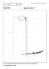  Lampa podłogowa designerska minimalistyczna uniwersalna czarna możliwość ściemniania AUSTIN 20723/01/30 LUCIDE