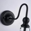 Kinkiet Ścienny CZarny Loft Szklany Klosz PARIS W01796BK COSMO LIGHT