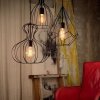 LAMPA WISZĄCA AMPOLLA-4 SP1 IDEAL LUX LOFT CZARNA 