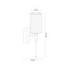 Kinkiet Aria 1230 ARIA tytan transparentny