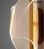 Nowoczesny Designerski Złoty Kinkiet Ścienny LED FROST MSE010100375 MOOSEE