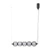 Czarna lampa wisząca nowoczesna listwa led Pedro Italux PND-34405-5-BK