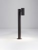 Klasyczna lampa ogrodowa słupek LED aluminiowa czarna regulowana tuba minimalistyczna uniwersalna IP65 MALONZO LE75159 Luces Exclusivas