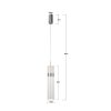 Designerska lampa wisząca w kolorze chromowym nowoczesna art deco glamour AMBIENTE LED CCT LP-1510/1P CH Light Prestige