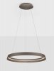 Nowoczesna lampa wisząca LED okrąg w kolorze brązowym BATALLAS LE44784 Luces Exclusivas