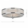 Klasyczny Plafon Sufitowy Chrom OSLO OSL5050 DAR LIGHTING