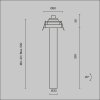  Lampa wbudowana w sufit spot LED nowoczesna klasyczna regulowana tuba aluminium biała Focus T MAYTONI C140RS-L300-7W3K-W