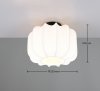 Lampa sufitowa plafon biała tkaninowy abażur owalna boho rystykalna klasyczna minimalistyczna nad stół do salonu sypialni MADELINE R61971001 Rl