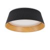 Nowoczesny czarny plafon sufitowy FRILL LED karbowany klosz ST-DL6487-C-BK Step Into Design