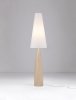 Lampa podłogowa abażurowy biały klosz gips klasyczna minimalistyczna uniwersalna możliwość ściemniania ORBEZIA LE45280 Luces Exclusivas