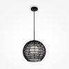 Lampa wisząca designerska nowoczesna metalowa czarna nad stół do jadalni do salonu ozdobna Cane MAYTONI MOD204PL-01B1