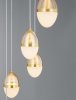 Nowoczesna Złota Lampa Wisząca LED ARENA LE44331 LUCES EXCLUSIVAS