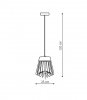 DRUCIANA LAMPA WISZĄCA LIGHT PRESTIGE NIDO  LP-128/1P BK