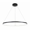 Nowoczesna Minimalistyczna Czarna Lampa Wisząca Ring LED HORIK  PEN89424-60BK ZUMA LINE